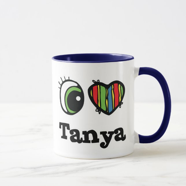 Caneca Eu amo Tanya (Direita)