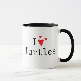 Caneca Eu amo tartarugas