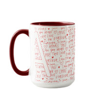 Eu Amo Um Você — Inicial Personalizada “A” Românti