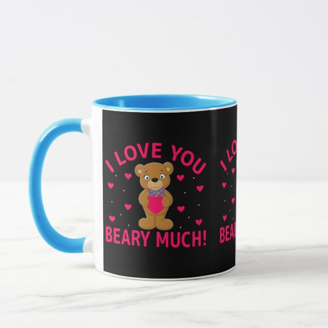 Caneca Eu Amo Você Beber Muito Urso De Teddy (Esquerda)