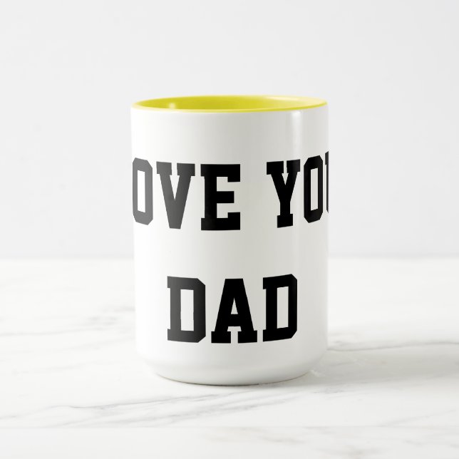 Caneca Eu Amo Você Papai – Presente para Pai, Aniv (Centro)