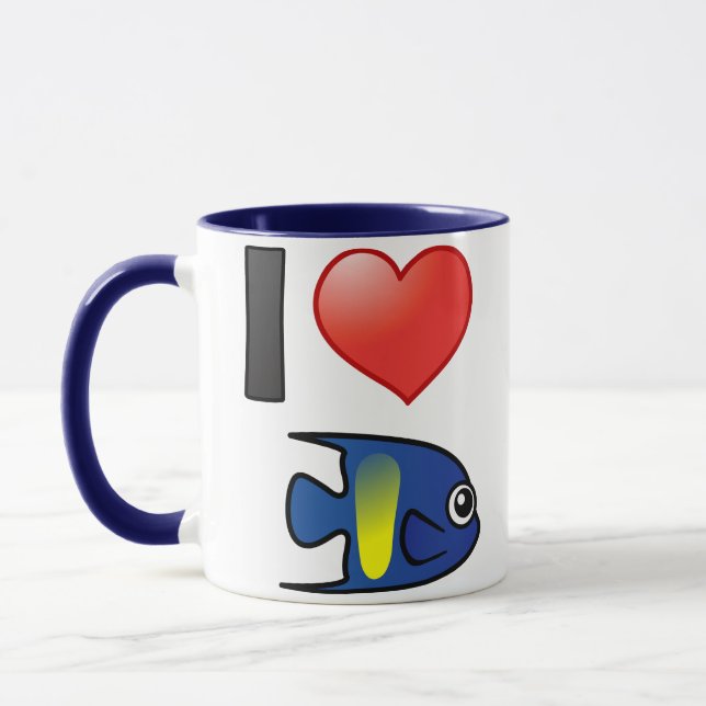 Caneca Eu Amo Yellowbar Angelfish (Esquerda)