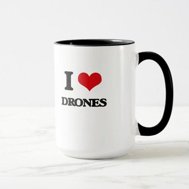 Caneca Eu amo zangões (Direita)