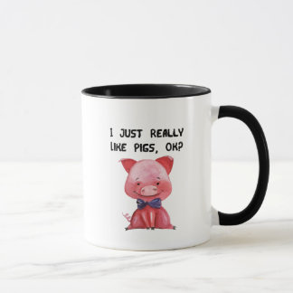 Caneca Eu apenas gosto realmente do presente dos amantes