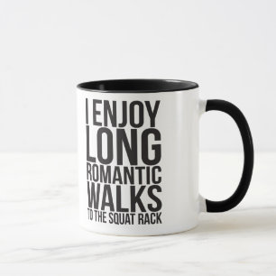 Caneca Eu aprecio caminhadas românticas longas à