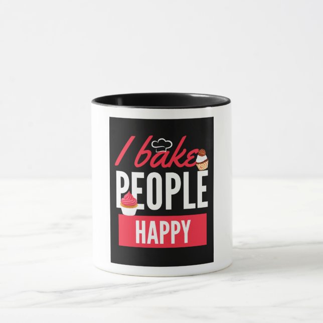 Caneca Eu Assar Pessoas Felizes Para Pastas De Baker (Centro)