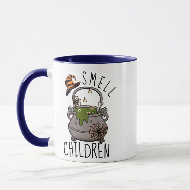 Caneca Eu Cheiro Crianças - Presente Divertido de  (Esquerda)