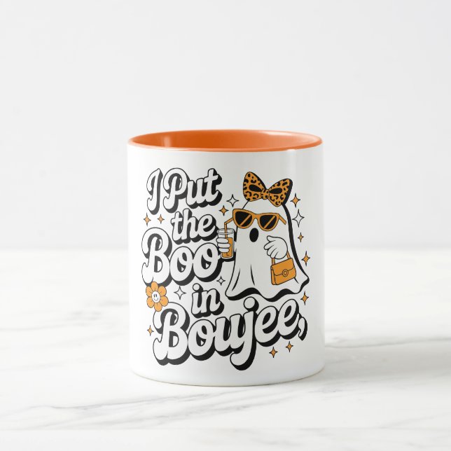 Caneca Eu Coloquei o Boo no Boujee de Halloween (Centro)