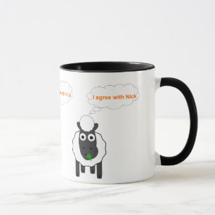 Caneca Eu concordo com a eleição geral política do Rei