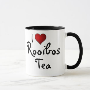 Caneca Eu (coração) amo o chá de Rooibos