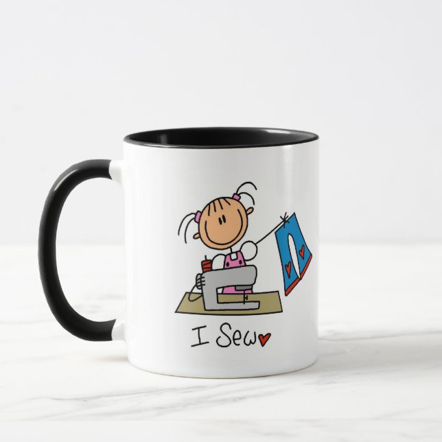 Caneca Eu Costuro Camisetas e Presentes (Esquerda)