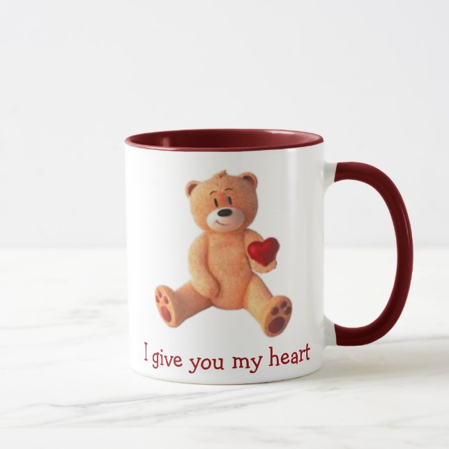 Caneca Eu dou-lhe meu coração (Direita)