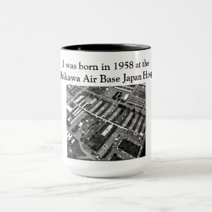 Caneca Eu era nascer em 1958 em Tachikawa AB Japão