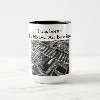 Caneca Eu era nascido na base aérea Japão de Tachikawa