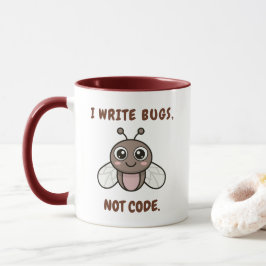 Caneca Eu escrevo bugs, não código