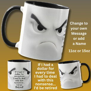 Caneca Eu Estaria Aposentado! Adicionar Nome Mensagem, Ro