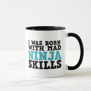 Caneca Eu Estava Nascer De Mad Ninja Skills Mug