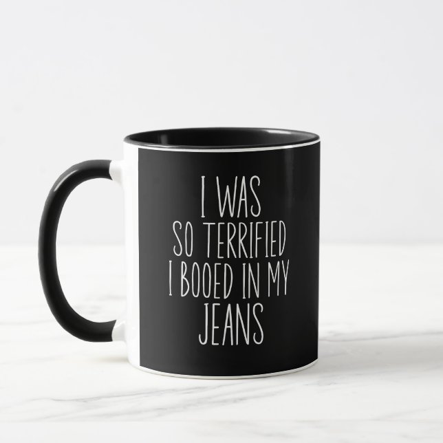 Caneca Eu Estava Tão Aterrorizado que Chorei nas Minhas C (Esquerda)