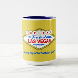 Caneca Eu Estou CINQUENTA em LAS VEGAS
