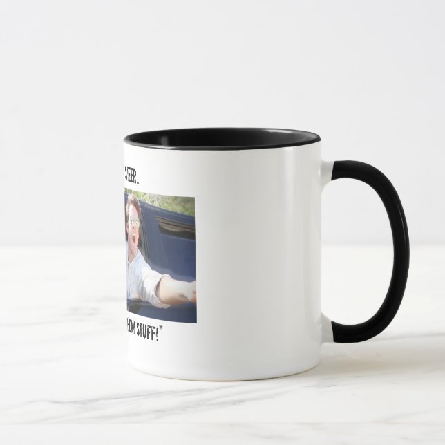 Caneca "Eu estou indo roubar seu material do aniversário" (Direita)