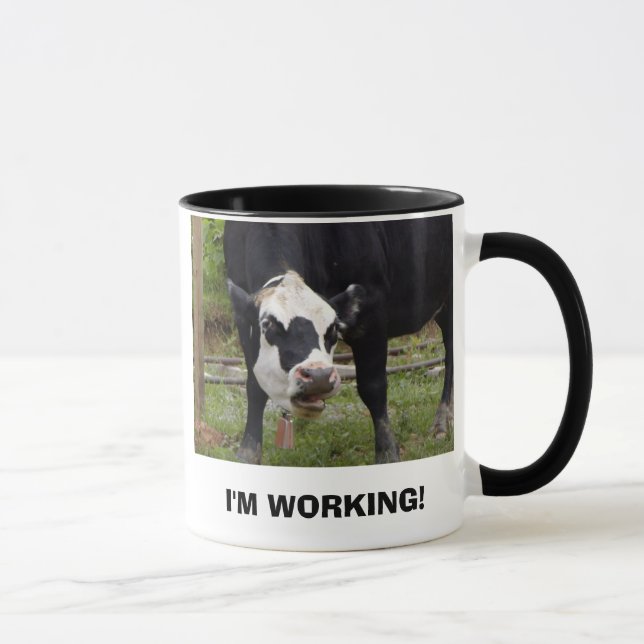 Caneca Eu ESTOU TRABALHANDO! (Direita)
