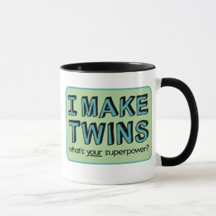 Caneca EU FAÇO TWINS, qual é a sua superpotência?