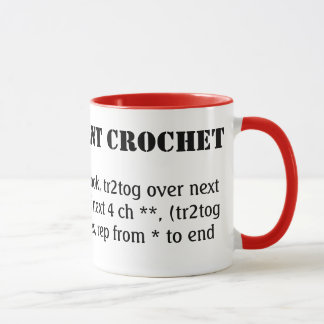 Caneca Eu falo crochê fluente