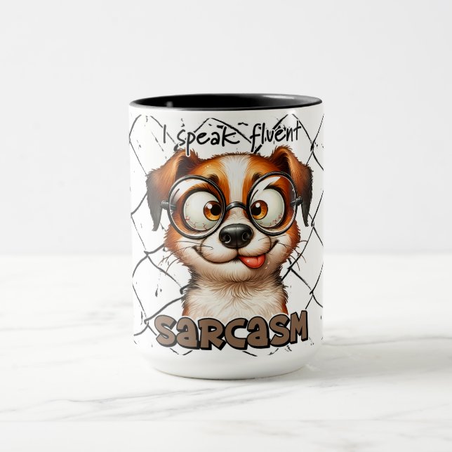 Caneca "Eu Falo Sarcasmo Fluente." Café/Chá (Centro)