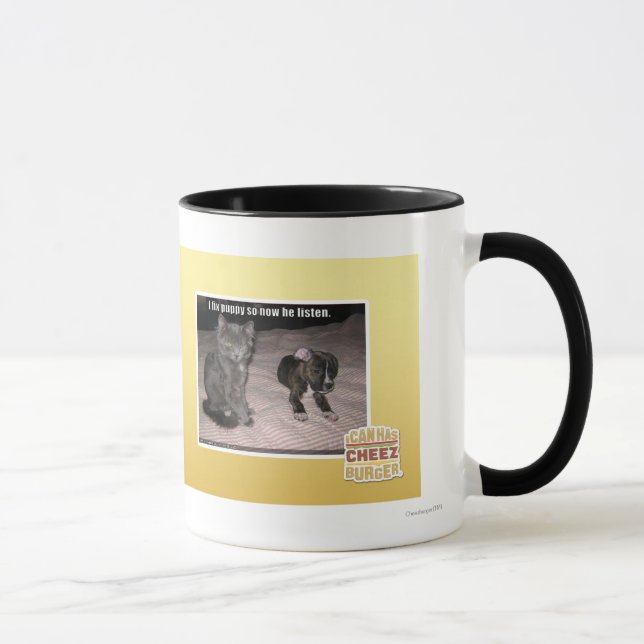 Caneca Eu fixo o filhote de cachorro (Direita)