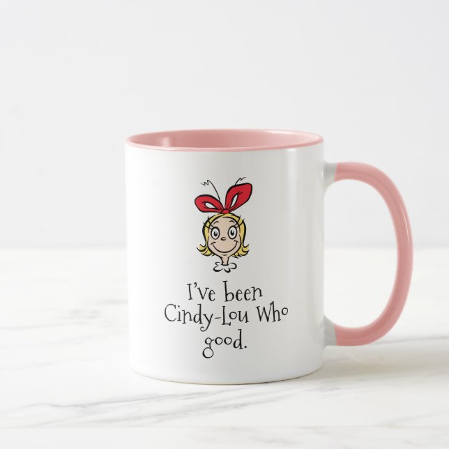 Caneca Eu fui Cindy-Lou que é bom (Direita)