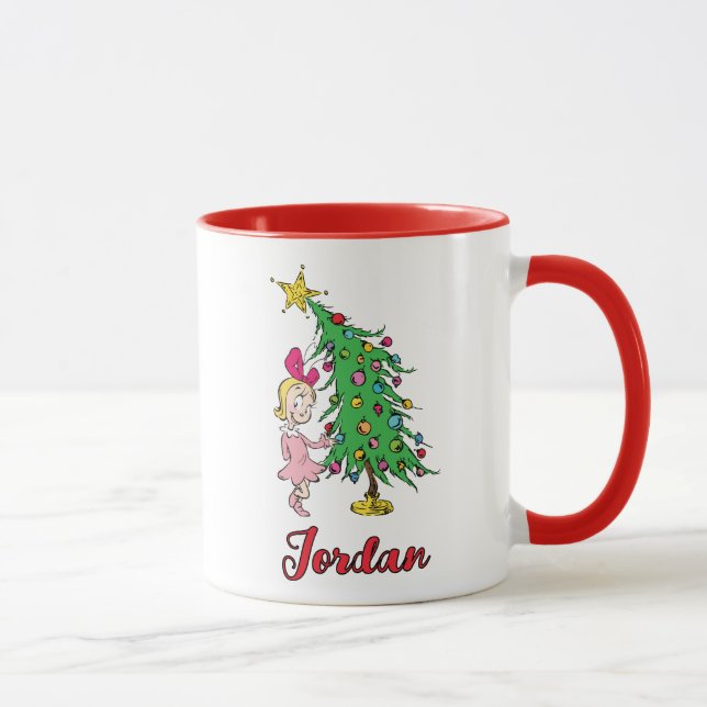 Caneca Eu fui Cindy-Lou que é bom | Personalizado (Direita)