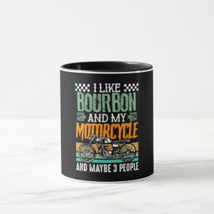 Caneca Eu Gosto De Bourbon E Meu Presente De Moto