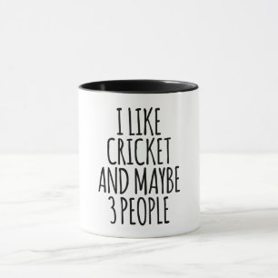 Caneca Eu Gosto De Cricket E Talvez 3 Pessoas