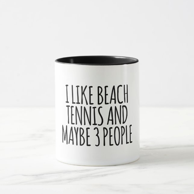 Caneca Eu Gosto De Tênis De Praia E Talvez 3 Pessoas (Centro)