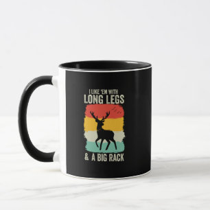 Caneca Eu Gosto Deles Com Pernas Longas E Um Grande Retro