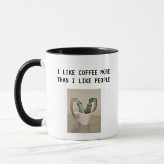 CANECA EU GOSTO DO CAFÉ MAIS DO QUE EU GOSTO DE PESSOAS -