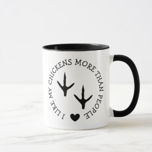 Caneca Eu gosto mais dos meus Frangos do que das Pessoas 