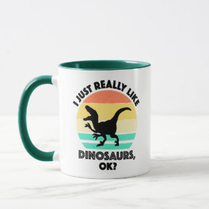 Caneca Eu Gosto Muito De Dinossauros, Ok?