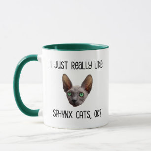 Caneca Eu Gosto Muito De Gatos De Sphynx, Ok?