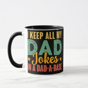 Caneca Eu Guardo Todas as Minhas Piadas de Pai Em Uma Bas