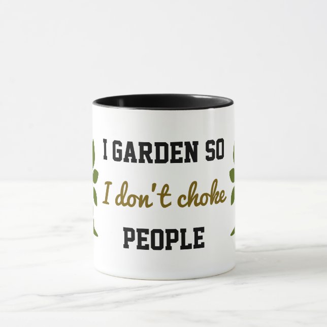 Caneca Eu jardim para não sufocar pessoas (Centro)