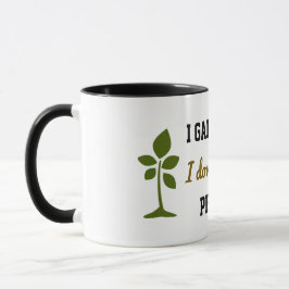 Caneca Eu jardim para não sufocar pessoas
