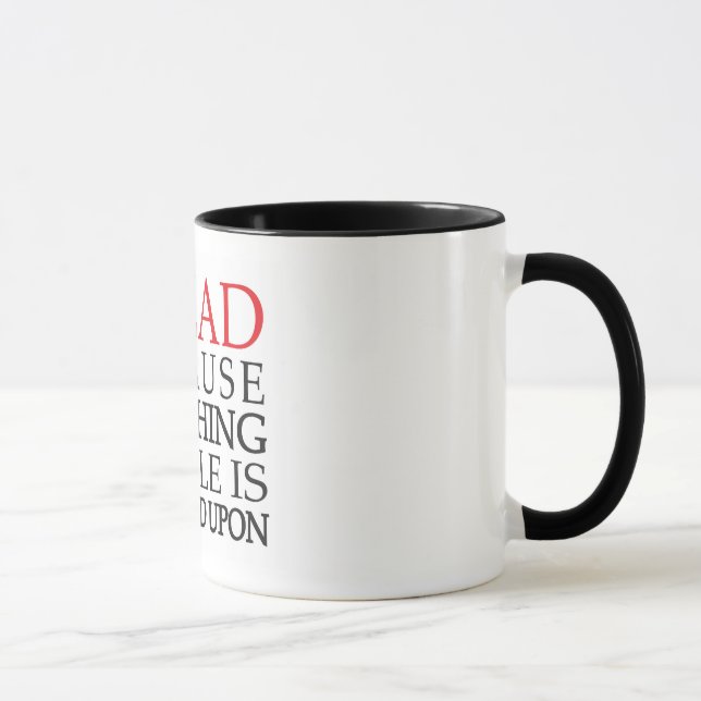 Caneca Eu li porque (Direita)