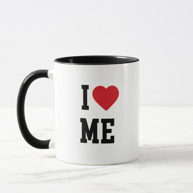 Caneca Eu ❤️ME — Amor-próprio Fofo  (Esquerda)