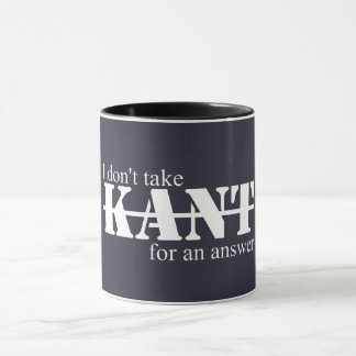 Caneca Eu Não Aceito Kant