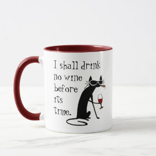 Caneca Eu Não Beberei Vinho Antes Da Hora