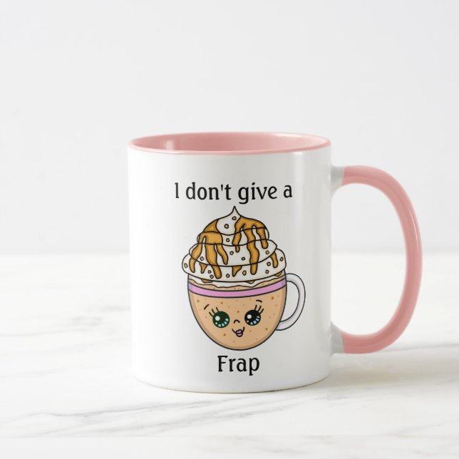 Caneca Eu não dou uma citação engraçada do café (Direita)