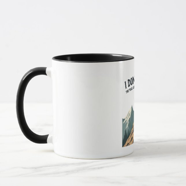 Caneca Eu não entendo. A trilha parecia tão plana caminha (Esquerda)