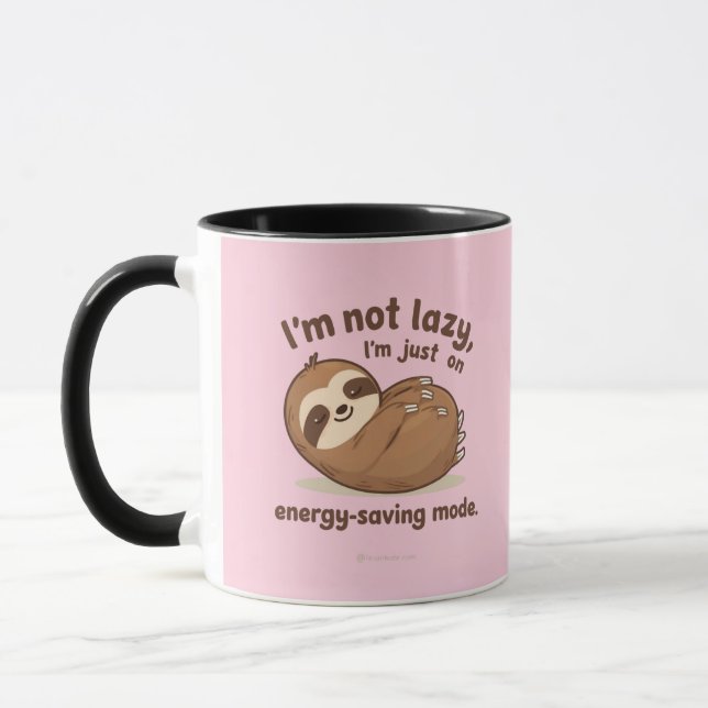Caneca Eu Não Estou Preguiçoso Estou Apenas no Mod (Esquerda)
