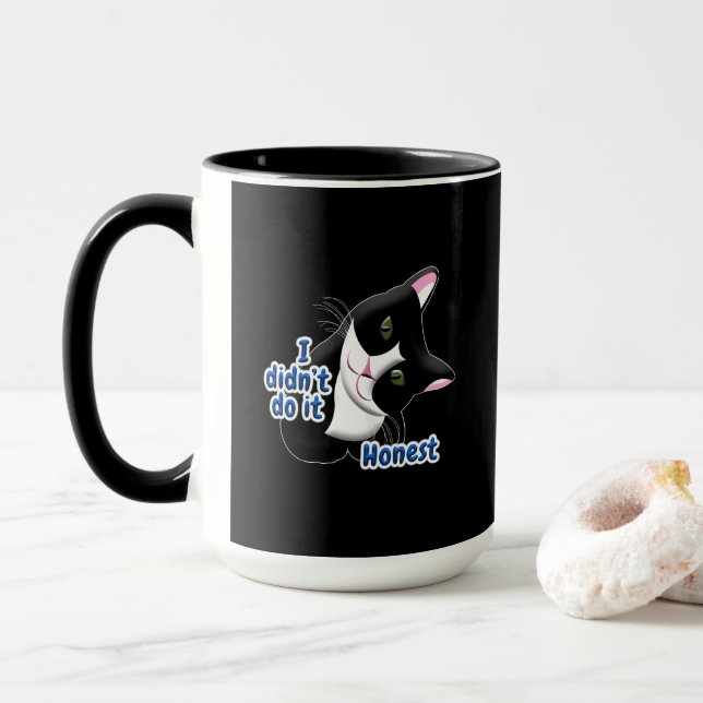 Caneca Eu não fiz isso Cat (Com Donut)